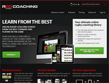 Tablet Screenshot of coaching.r80rugby.com
